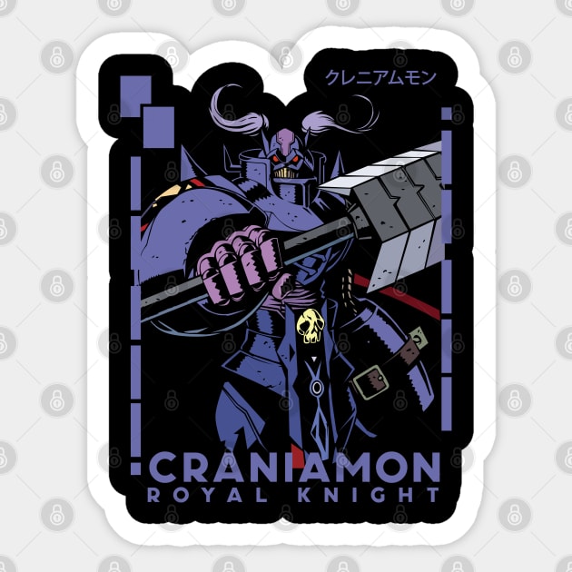 digimon royal knigh craniamon Sticker by DeeMON